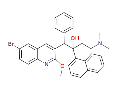 1-(6-bromo-2-methoxyquinolin-3-yl)-4-(dimethylamino)-2-(naphthalen-1-yl)-1-phenylbutan-2-ol