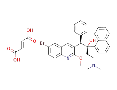 [4-(6-bromo-2-methoxyquinolin-3-yl)-3-hydroxy-3-(naphthalen-1-yl)-4-phenylbutyl]dimethylazanium 3-carboxyprop-2-enoate